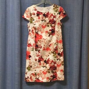 Liz Claiborne cotton cup sleeve dress size 10